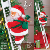 Funny Climbing Santa