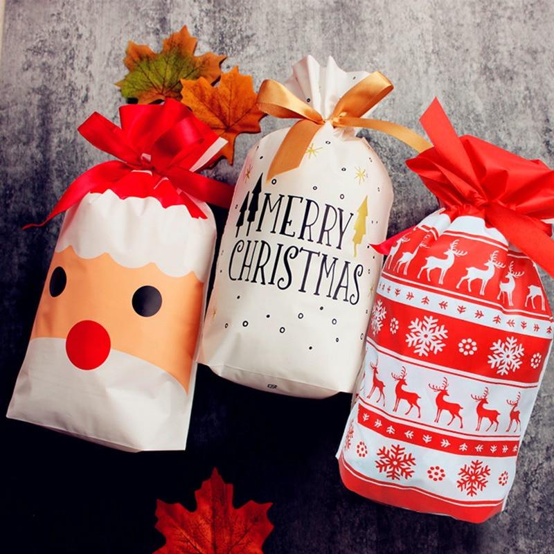 Christmas Drawstring Gift Bags