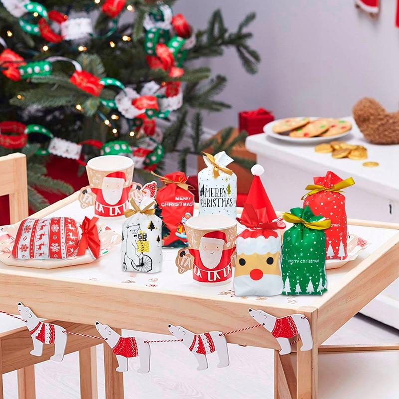 Christmas Drawstring Gift Bags