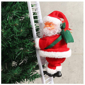 Funny Climbing Santa