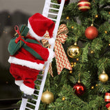 Funny Climbing Santa
