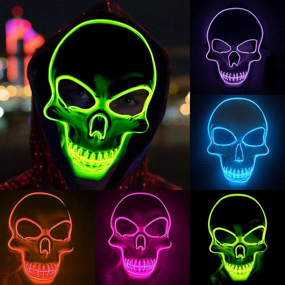 Halloween LED Skeleton Mask